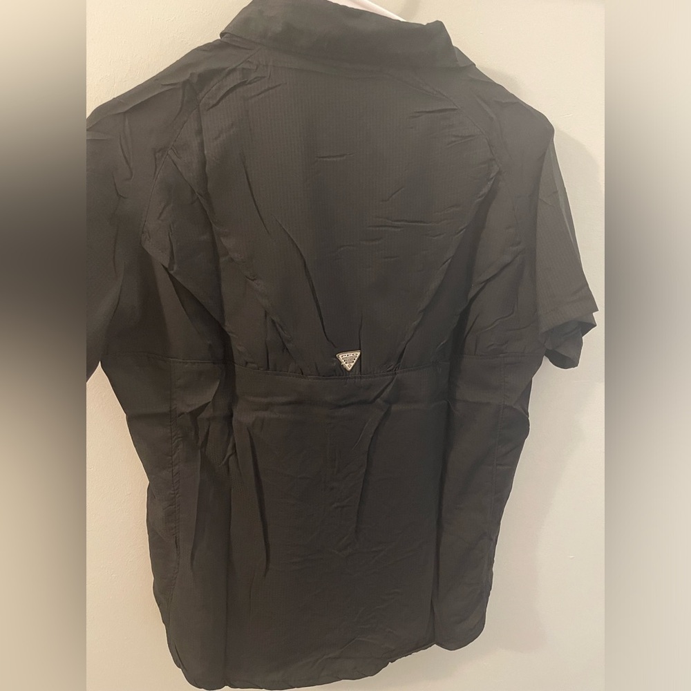 Columbia button down short sleeve top Omni shade protection size L - Picture 2 of 6